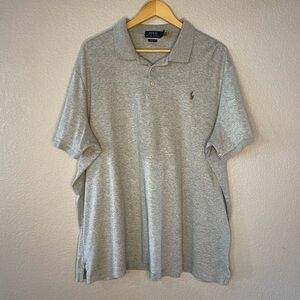 Polo Ralph Lauren Classic Fit Gray Mens Short Sleeve Polo Size XL